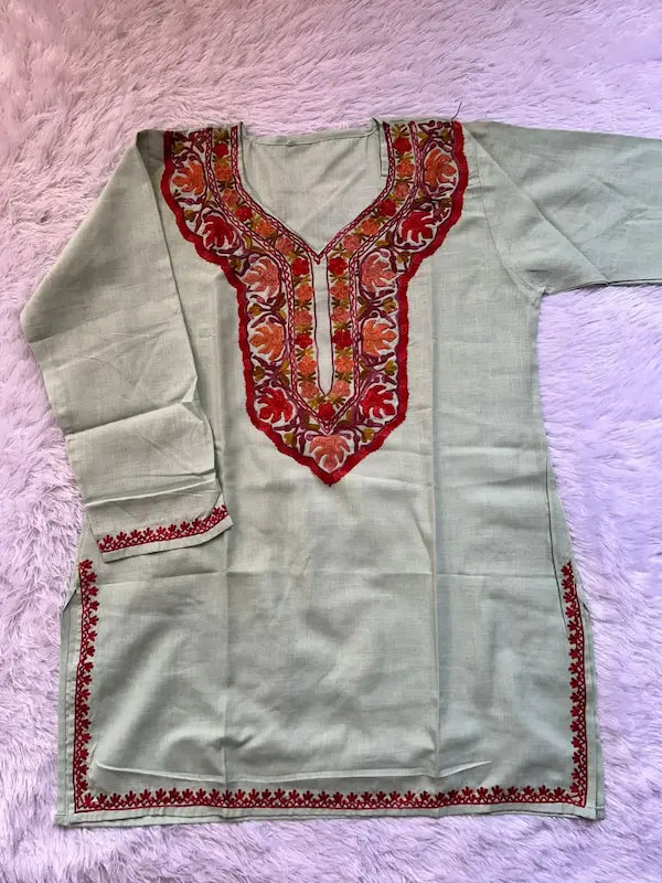 Sunehri Kashmiri Short Top