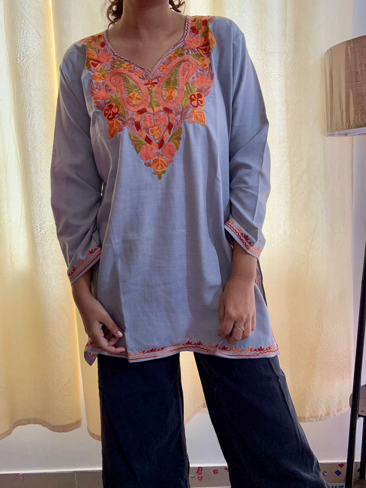 Naqsh Kashmiri Short Top