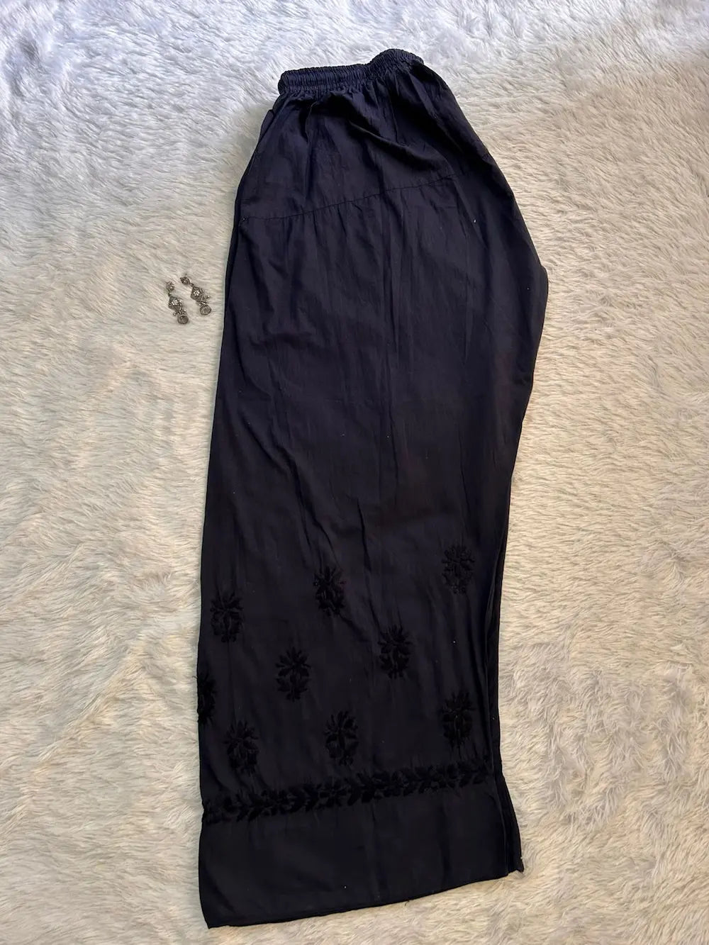 blue chikankari farshi shalwaar