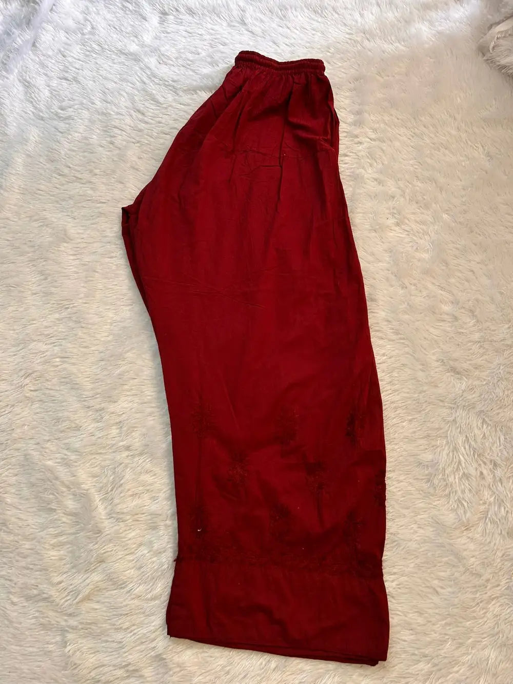maroon farshi shalwar chikankari