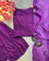 Zeenat Purple Rayon Chikankari Set - Hayat&