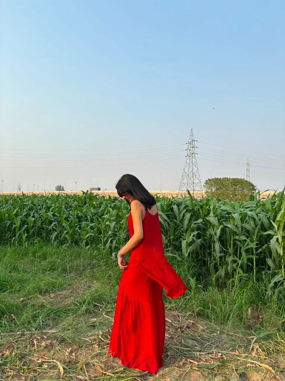 
Zareen red georgette chikankari kurta garara set featuring delicate hand embroidery and flowy lightweight fabric for elegant festive and traditional ethnic wear by Hayat's Lucknowi.
