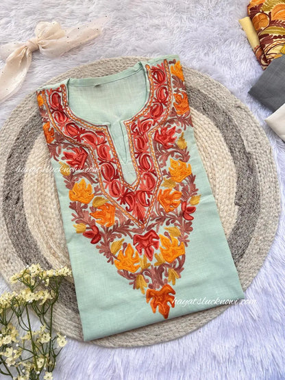 Mint Regal Kashmiri Short Top