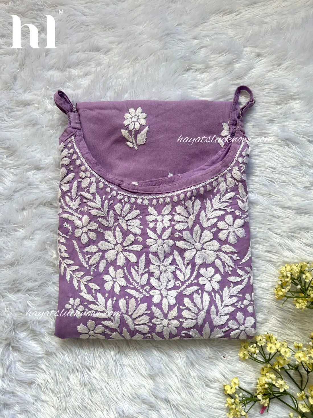 Lavender Noodle Strap Long Kurti
