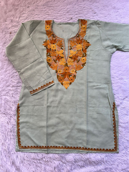 Mint Kashmiri Short Top