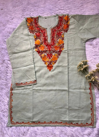Mint Regal Kashmiri Short Top