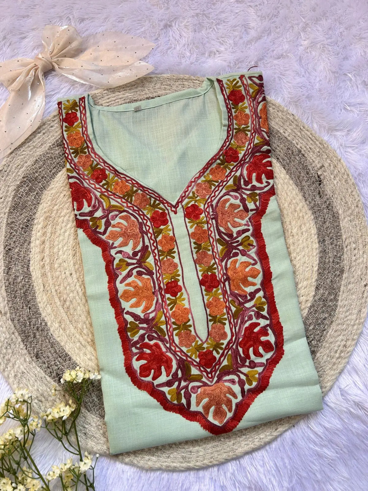 Sunehri Kashmiri Short Top
