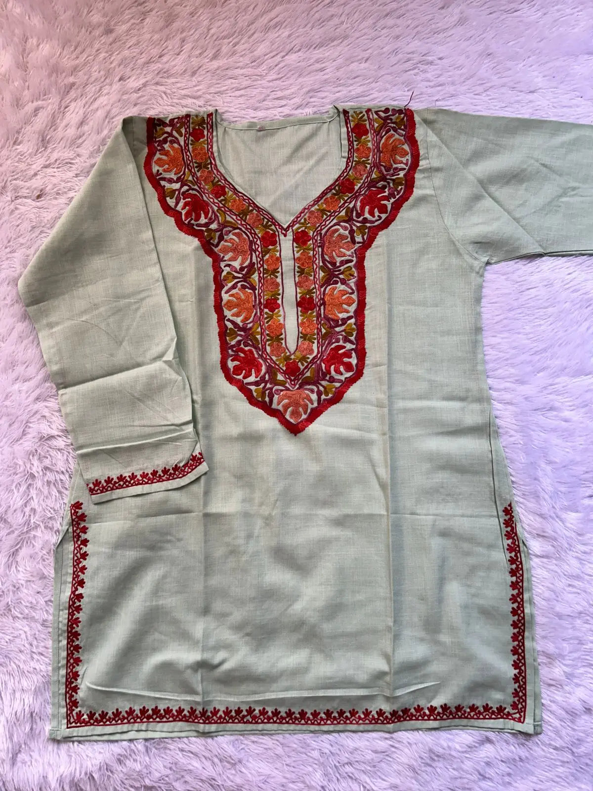 Sunehri Kashmiri Short Top