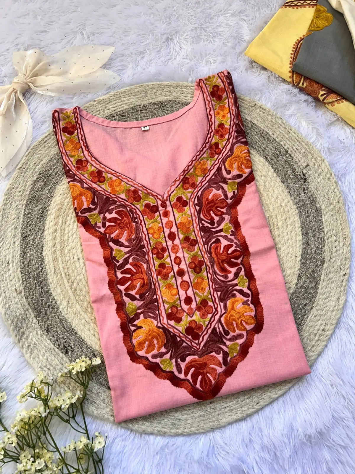 Sunehri Kashmiri Short Top