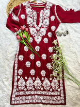 Hina Maroon Modal Kurti - Hayat&