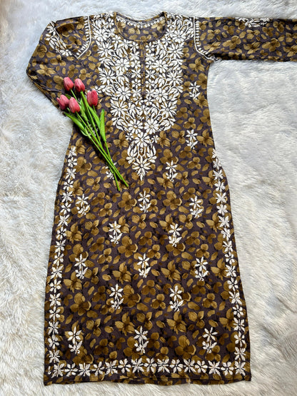 Zahira Navy Mul Mul Kurta - Hayat&
