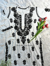 Hania Inspired White dobby cotton kurti - Hayat&