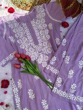 Khushi Lavender Rayon Set - Hayat&