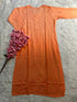 Orange chanderi kurti - Hayat&