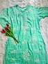 Rose Sea Green Modal Chikankari Kurti - Hayat&